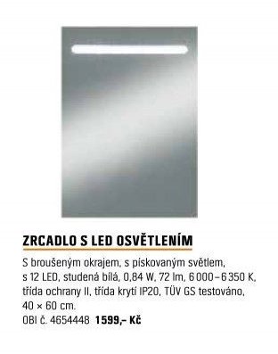 ZRCADLO S LED OSVĚTLENÍM