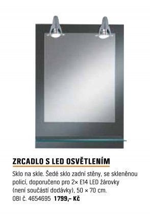 ZRCADLO S LED OSVĚTLENÍM