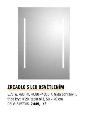 ZRCADLO S LED OSVĚTLENÍM
