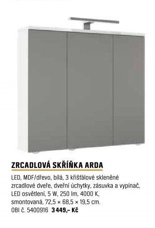 ZRCADLOVÁ SKŘÍŇKA ARDA