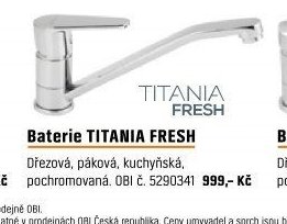 Baterie TITANIA FRESH