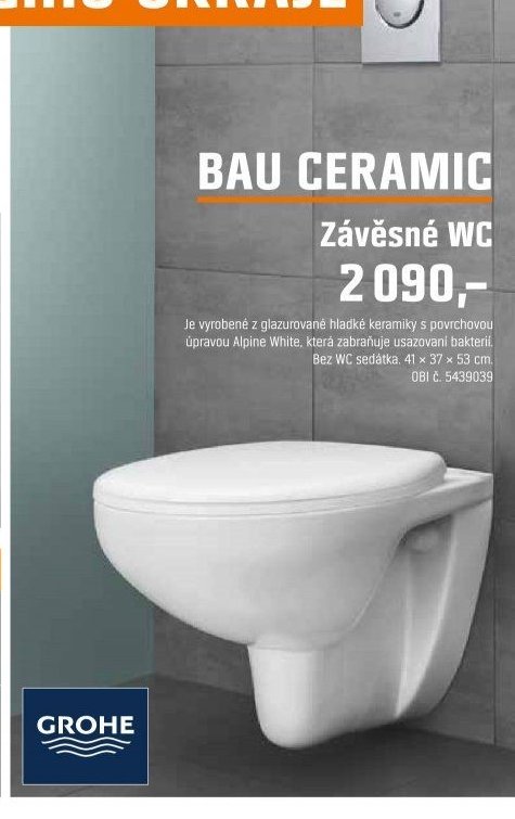 BAU CERAMIC Závěsné WC