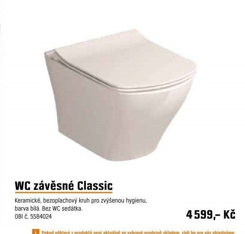 WC závěsné Classic