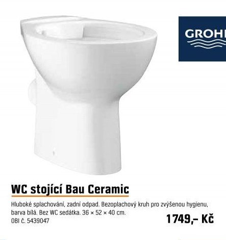WC stojící Bau Ceramic