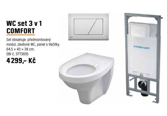 WC set 3 v 1 COMFORT