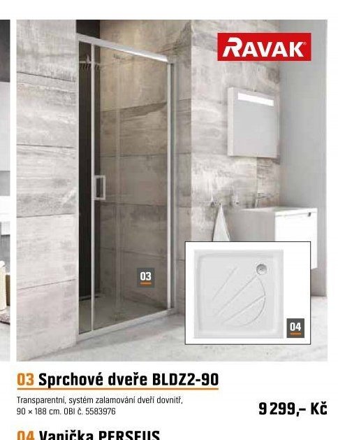 Sprchové dveře BLDZ2-90