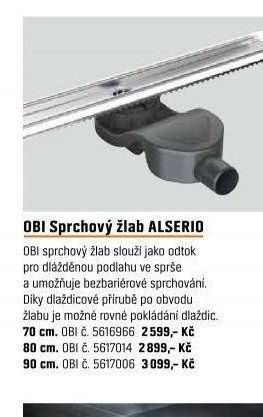 OBI Sprchový žlab ALSERIO