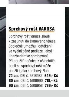 Sprchový rošt VAROSA