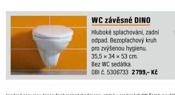 WC závěsné DINO