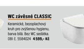 WC závěsné CLASSIC