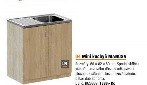 Mini kuchyň MANOSA