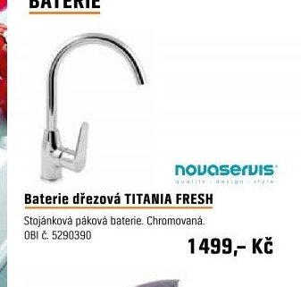 Baterie dřezová TITANIA FRESH