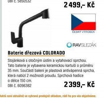 Baterie dřezová COLORADO