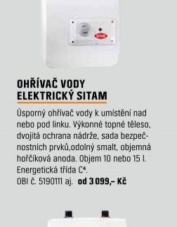 OHŘÍVAČ VODY ELEKTRICKÝ SITAM