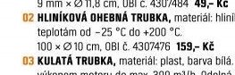 HLINÍKOVÁ OHEBNÁ TRUBKA