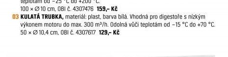 KULATÁ TRUBKA