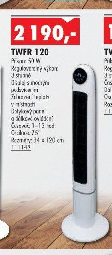 Sloupový ventilátor TWFR 120