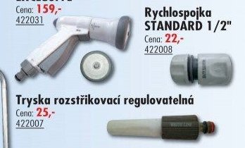 Tryska rozstřikovací regulovatelná