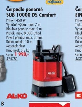 Čerpadlo ponorné SUB 10000 DS Comfort