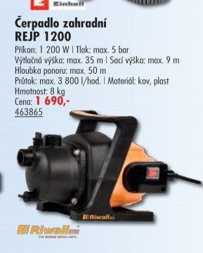 Čerpadlo zahradní REJP 1200