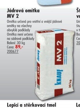 Jádrová omítka MV 2