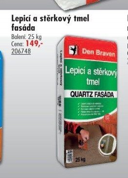 Lepicí a stěrkovací tmel fasáda