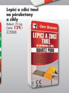 Lepicí a zdicí tmel na pórobetony a cihly
