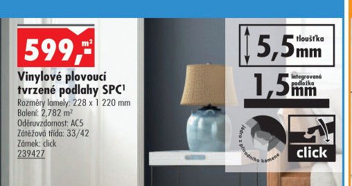 Vinylové plovoucí podlahy SPC