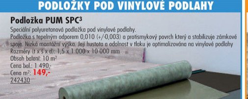 Podložka PUM SPC