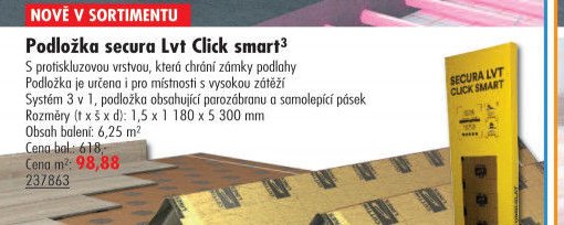 Podložka secura Lvt Click smart