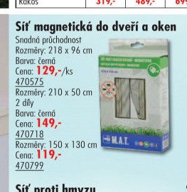 Síť magnetická do dveří a oken