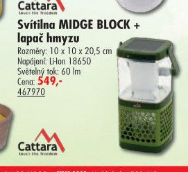 Svítilna MIDGE BLOCK + lapač hmyzu