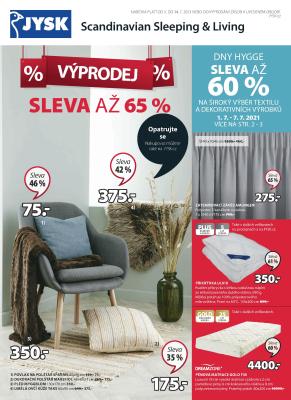 akční leták Jysk 1.7.2021-14.7.2021