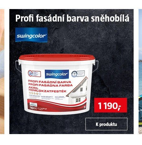 Profi fasádní barva sněhobílá swingcolor