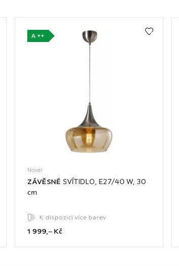ZÁVĚSNÉ SVÍTIDLO, E27/40 W, 30 cm