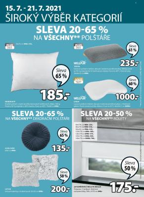 akční leták Jysk 15.7.2021-28.7.2021