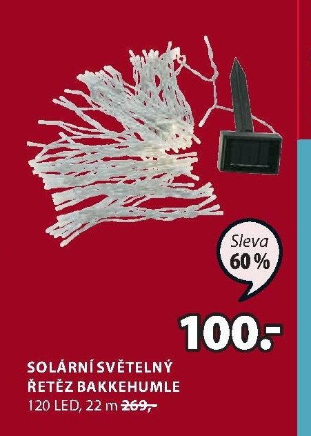 SOLÁRNÍ SVĚTELNÝ ŘETĚZ BAKKEHUMLE