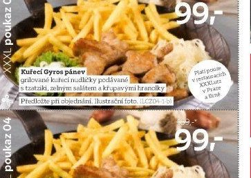Kuřecí Gyros pánev