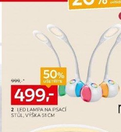 LED lampa na psací stůl, výška 51 cm