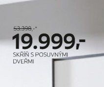 Skříň s posuvnými dveřmi