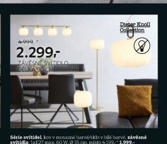 Série svítidel, závěsné svítidlo, délka 90 cm