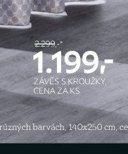 Závěs s kroužky