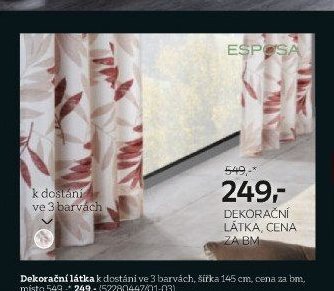 Dekorační látka