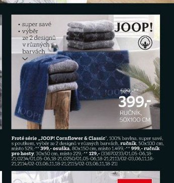 Froté série JOOP! Cornflower & Classie