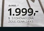 Stohovatelná židle
