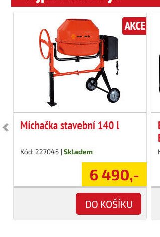 Míchačka stavební 140 l