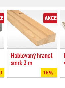 Hoblovaný hranol smrk 2 m