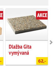 Dlažba Gita vymývaná