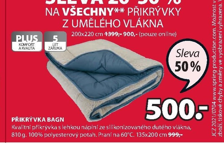 PŘIKRÝVKA BAGN