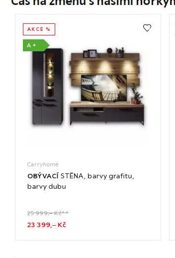 OBÝVACÍ STĚNA, barvy grafitu, barvy dubu